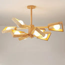 Wabi-sabi Wood Tree Branching LED Chandelier Lamps for Home Decoration by Ljojo