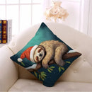 Christmas Cartoon Animal Printed Pillowcase by Ljojo: Decorative Throw Cover for Sofa, Living Room, Cushion