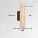 Ljojo Luxury LED Wall Lights Indoor Yellow Travertine Living Room Bedroom Lamp