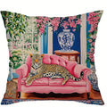 Ljojo Leopard Flower Flamingo Pillowcase Set