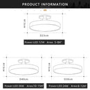 Ljojo Macaron LED Ceiling Light for Stylish Room Decor