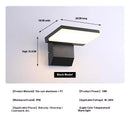 18W Outdoor Wall Lamp Waterproof Garden Light by Ljojo - Rotatable Motion Sensor Night Light