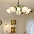 French Garden Green Ceiling Chandelier | Romantic Iron Art Pendant Lamp by Ljojo
