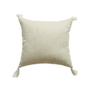 45x45cm Yellow Linen Cushion Cover Boho Chic Decorative Throw Pillow Cover for Sofa - Ljojo