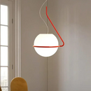Ljojo Modern LED White Chandelier Pendant Light for Bedroom Living Room Dining Elegant