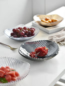Ljojo Melon Seed Fruit Plate Glass Plate | Modern Living Room Creative Snack Plate
