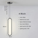 Ljojo LED Pendant Chandelier, Modern Minimalist Gold Black Hanging Lamp