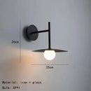 Ljojo Minimalist White Glass Wall Light Fixture Plug-In G9 Bulb for Parlor Bedroom Study