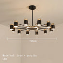 Nordic Luxury Art LED Pendant Light Chandelier Ljojo Rotating Dimmable Living Dinning Room Counter Bedroom