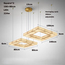 Alabaster Square Marble Chandelier Lighting Pendant by Ljojo Spanish Natural Marble Dining Room