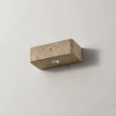 Darkgray Travertine Luminous LED Wall Lamp for Bedroom & Living Room by Ljojo