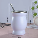 Ljojo 240ml Yerba Mate Stainless Steel Insulated Cup Set with Accessories