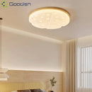 Ljojo Minimalist Bauhaus Wooden Round LED Ceiling Light Chandelier for Living Room