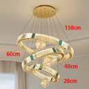 Ljojo Luxury Crystal Chandelier for Living Room and Bedroom Lighting