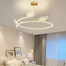 Minimalist Luxury LED Chandelier Butterfly Circle Pendant Light Home Room Decor Ljojo