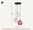 Modern Glass Chandelier Led Pendant Light - Colorful Nordic Hanging Lamp by Ljojo