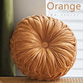Ljojo 3D Pumpkin Round Pillow - Boho Floor Cushion for Home Decor