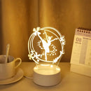 Ljojo 3D Ballet Night Light - Elegant Home Decor for Bedroom and Living Room