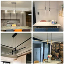 Ljojo Minimalist Line Chandelier Pendant Lamps for Kitchen Dining Table Lighting