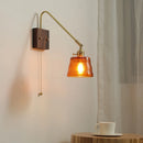 Ljojo LED Wall Lamps: Modern Style for Bedroom, Bathroom, Living Room, Walnut Copper Fixtures