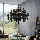 Ljojo Luxury Metal Chandelier Pendant Lamp, Modern Art Deco Ceiling Light Fixture