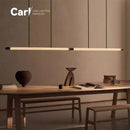 Modern Minimalist Straight Strip Pendant Light for Designer Bar & Conference Room by Ljojo