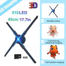 Ljojo 3D Holographic Fan Display Projector - 42cm Suspended Advertising Machine