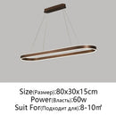 Modern LED Restaurant Chandelier Nordic Aluminum Pendant Light for Kitchen Living Room, Ljojo