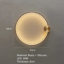 Nordic Brass Ring LED Wall Lights | Art Deco Sconce for Home & Dining Room By Ljojo