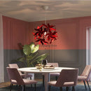Ljojo Luxe Bauhinia Flower Chandelier: Decorative LED Lighting Fixture for Bedrooms & Clothing Stores