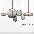 Brokis Glass Hanging Pendant Light by Ljojo for Dining Room Kitchen Bedroom