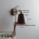 Ljojo LED Wall Sconce Walnut Wood Rotate Stair Light Fixture Nordic Modern Style