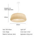 Nordic Simple Fabric Pendant Lights for Living Dining Room - Ljojo