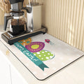 Easter Rabbit Print Kitchen Drying Mat Set by Ljojo