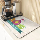 Easter Rabbit Print Kitchen Drying Mat Set by Ljojo