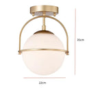 Nordic Glass Ceiling Lamp Modern Gold Small Ceiling Light Home Decor Indoor Lighting by Ljojo