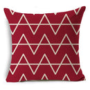 Geometric Linen Seat Cover 45x45cm for Home Decor - Ljojo