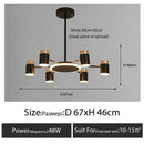 Modern Minimalist Led Chandelier for Living Dining Room Kitchen Bedroom Pendant Lights by Ljojo