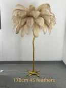 Nordic Resin Feather LED Floor Lamp for Luxury Home Decor by Ljojo