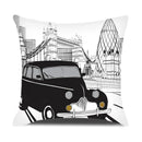 Ljojo London Guard Street Scene Cushion Cover - Cute Cartoon Design