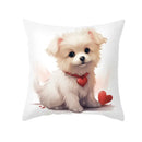 Cute Pet Dog Print Cushion Cover for Sofa by Ljojo