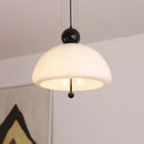Ljojo Modern Nordic White Glass Pendant Light Chandelier Stylish Home Decor for Bedroom Lighting