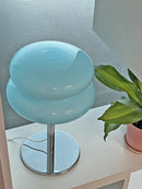 Ljojo Macaron Glass Table Lamp Trichromatic Dimming Bedroom Night Light
