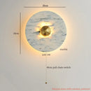 Ljojo Marble LED Wall Light: Modern Nordic Bedroom Lamp for Living Room & Bathroom