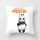Cute Panda Cartoon Pillowcase for Home Decor and Comfort by Ljojo