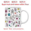 Ljojo 3D Flowers Name Mug for Mother's Day Gifts