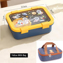 Ljojo 1250ML Cartoon Lunch Box & Soup Bowl Set