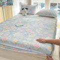 Ljojo 100% Cotton Mattress Protector Cover - Single Piece, Non-slip, Dustproof