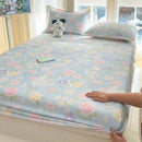 Ljojo 100% Cotton Mattress Protector Cover - Single Piece, Non-slip, Dustproof