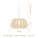 Nordic Retro Fabric Living Room Pendant Lights Chandelier by Ljojo